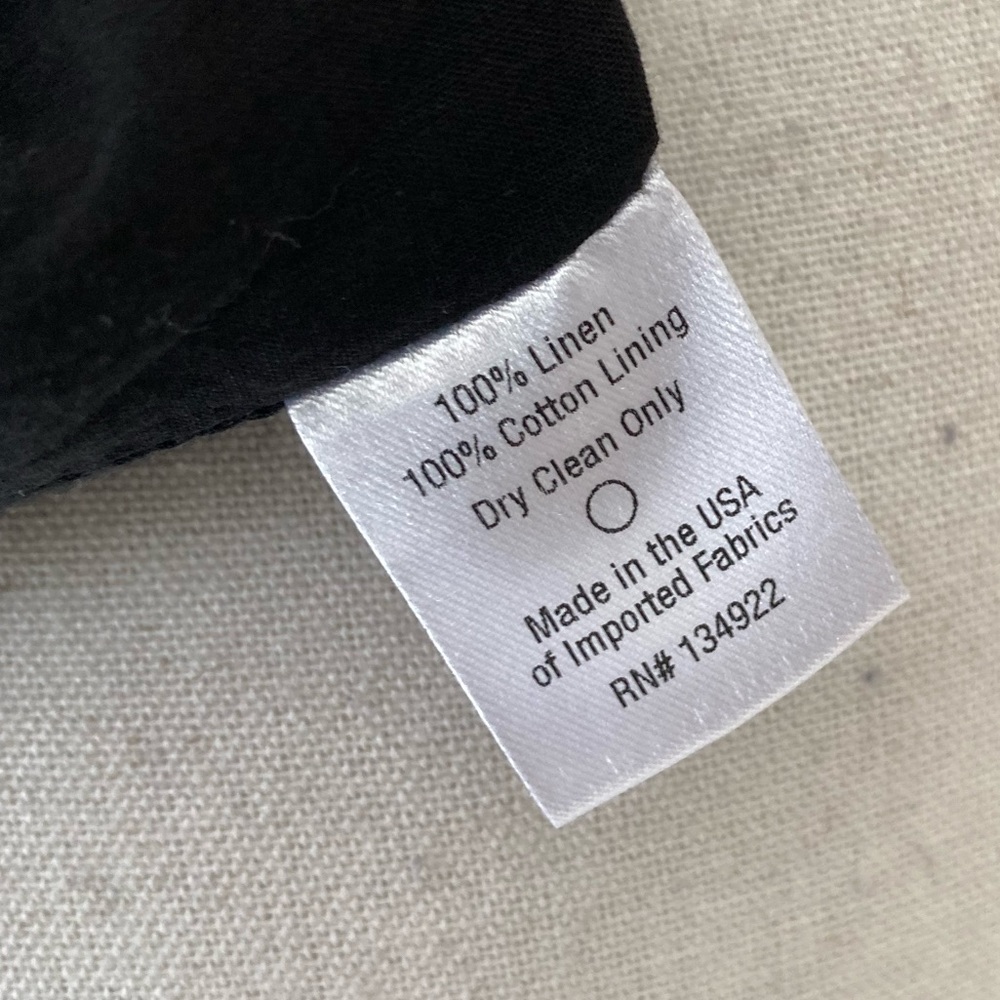 Emerson Fry A LINE MOD DRESS - BLACK LINEN Size S - Picture 11 of 11
